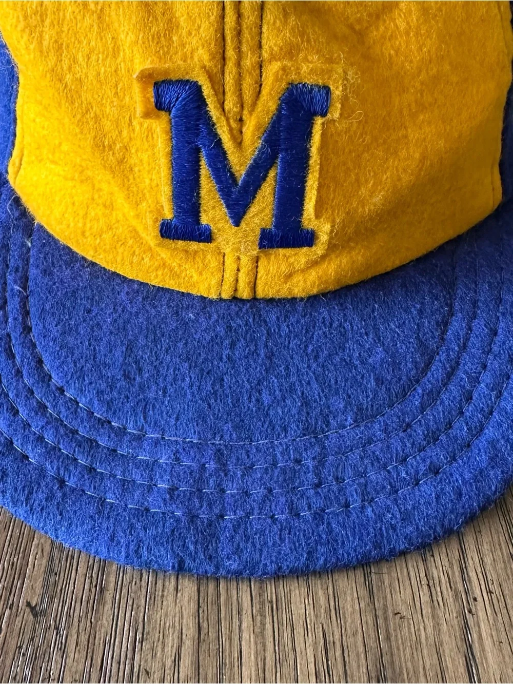 Vintage 1970s Wool Milwaukee Brewers Cap Hat Kids M *READ*